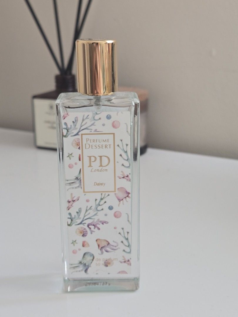 PD London Daisy EDP 50ml (Category: Fragrance & Deodorants) located in Quezon City. Submitted by samcas (Listing ID 1458251348, Image 1). Description: PD London Daisy Eau de Parfum (50ml). Special edition by Estrells Art. Fruity, woody, citrus scent. Sea-inspired bottle with coral/sea creature design. Perfect for daily use..