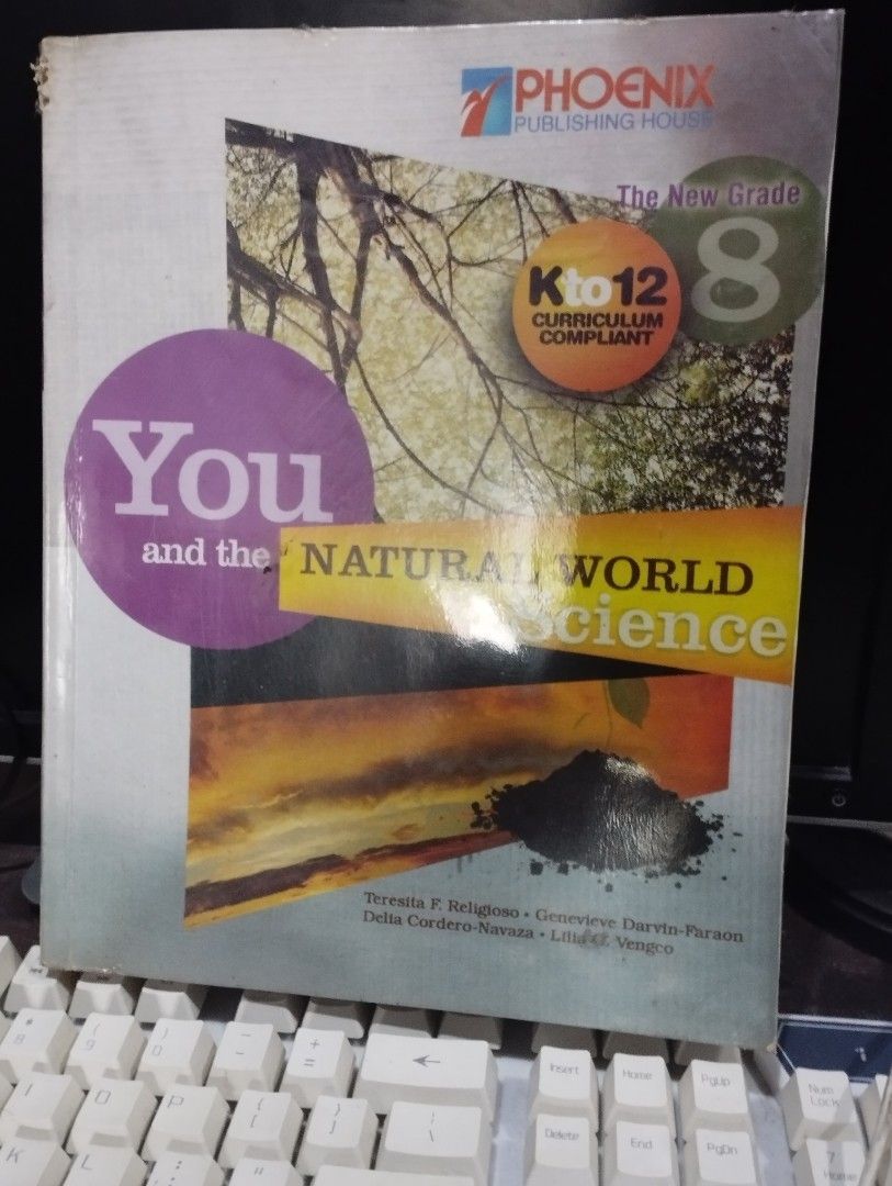 Phoenix Publishing Natural World Science Grade 7 & 8 Textbooks (Category: Textbooks) located in Bulacan. Submitted by page5877bookshoppe (Listing ID 1458179546, Image 2). Description: - K-12 Compliant Natural World Science Textbooks - For Grade 7 and Grade 8 - Publisher: Phoenix Publishing House - Authors: Lilla G. Vengeo, Teresita F. Religioso, Delia Cordero-Navaza - Ideal for students studying natural sciences 50 pesos each.