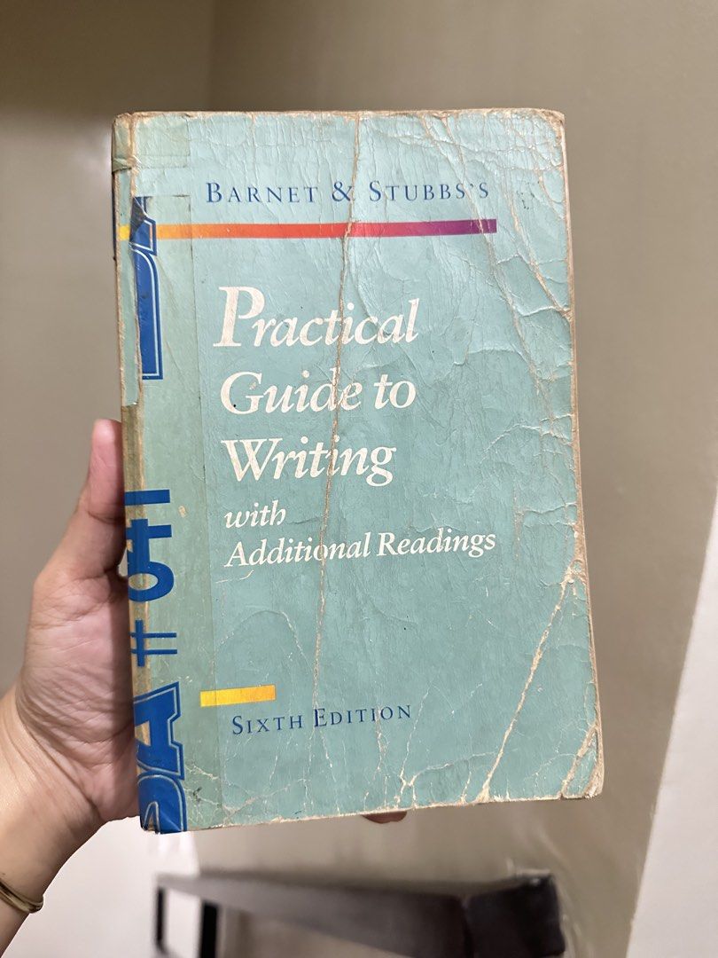 Practical Guide to Writing with Additional Readings, Sixth Edition (Category: Textbooks) located in Lucena. Submitted by zcareia. (Listing ID 1458252712, Image 1). Description: - Barnet & Stubbs' Practical Guide to Writing - Sixth Edition - Includes additional readings - Perfect for improving writing skills - Classic guide for students and writers - Cover and pages show wear, but all content is readable.