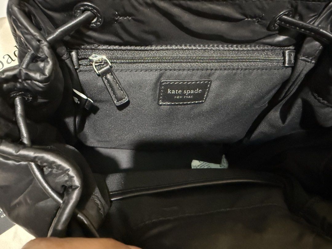 PRELOVED! Kate Spade Puffed Backpack (Category: Luxury Bags & Wallets) located in Manila. Submitted by jyan323 (Listing ID 1458215772, Image 2). Description: Guaranteed Authentic!💯 Slightly used .