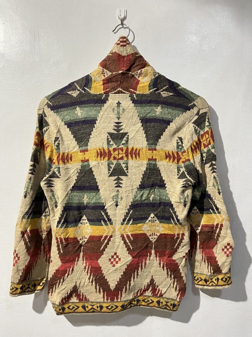 ralph lauren (Category: Luxury Accessories) located in Marawi City. Submitted by fixation_05 (Listing ID 1458218399, Image 3). Description: rare polo ralph lauren aztec cardigan shawl collar small 19/25 excellent condition 9.5/10.