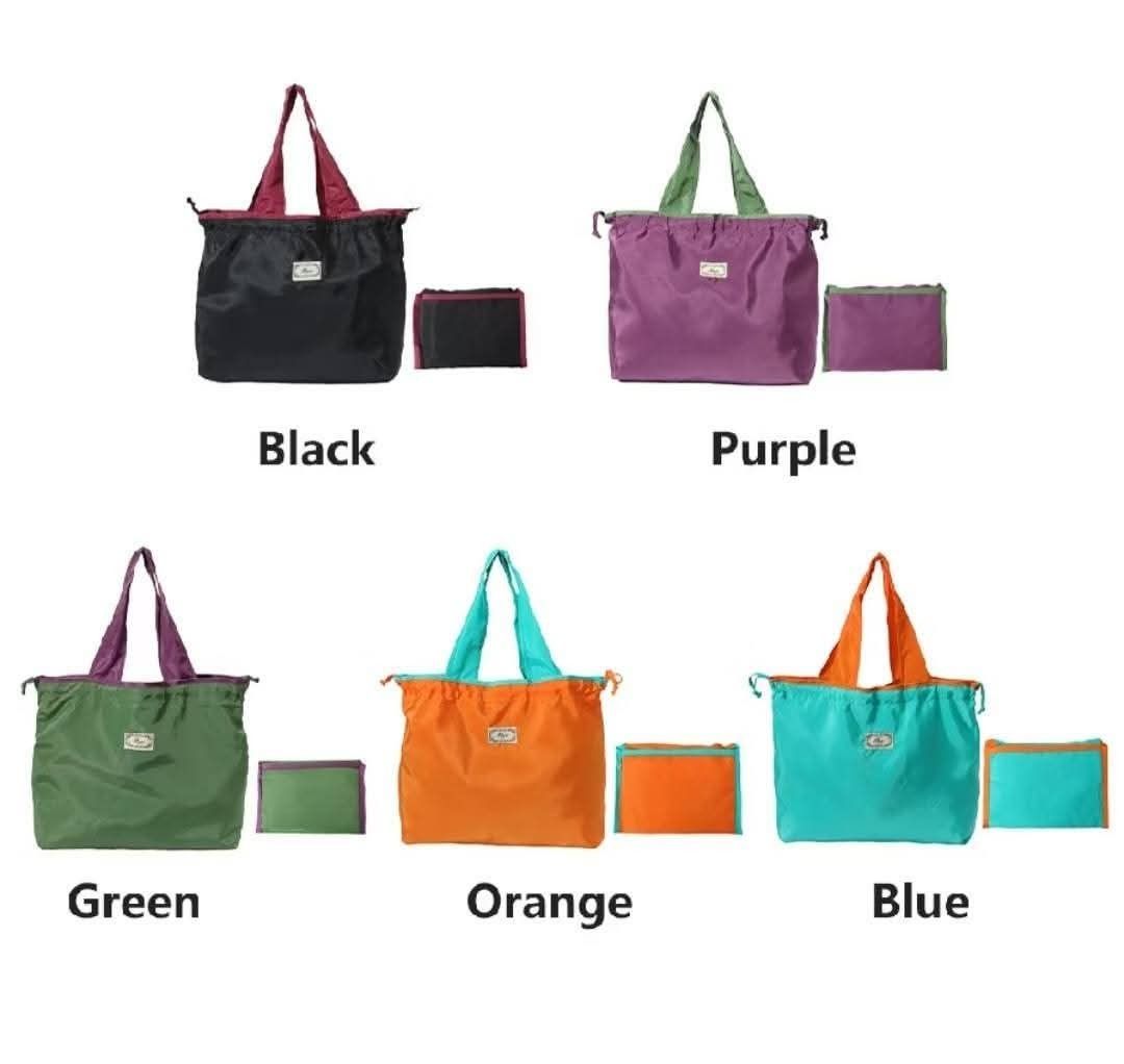 Reversible Foldable Nylon Shopping Bag (Dual Tone) (Category: Beach Bags) located in Quezon City. Submitted by floreskari78555 (Listing ID 1458240427, Image 1). Description: 🛍️ Reversible Foldable Nylon Tote Bags (Dual Tone)✨️ Large Capacity! 🛍️ Perfect for everyday use, groceries, travel, or corporate giveaways! ✈️✅ ​ ​Reversible: 2 colors in 1 bag! ​Travel-Friendly: Folds flat into a matching mini pouch. ​Secure & Sturdy: Top drawstring closu