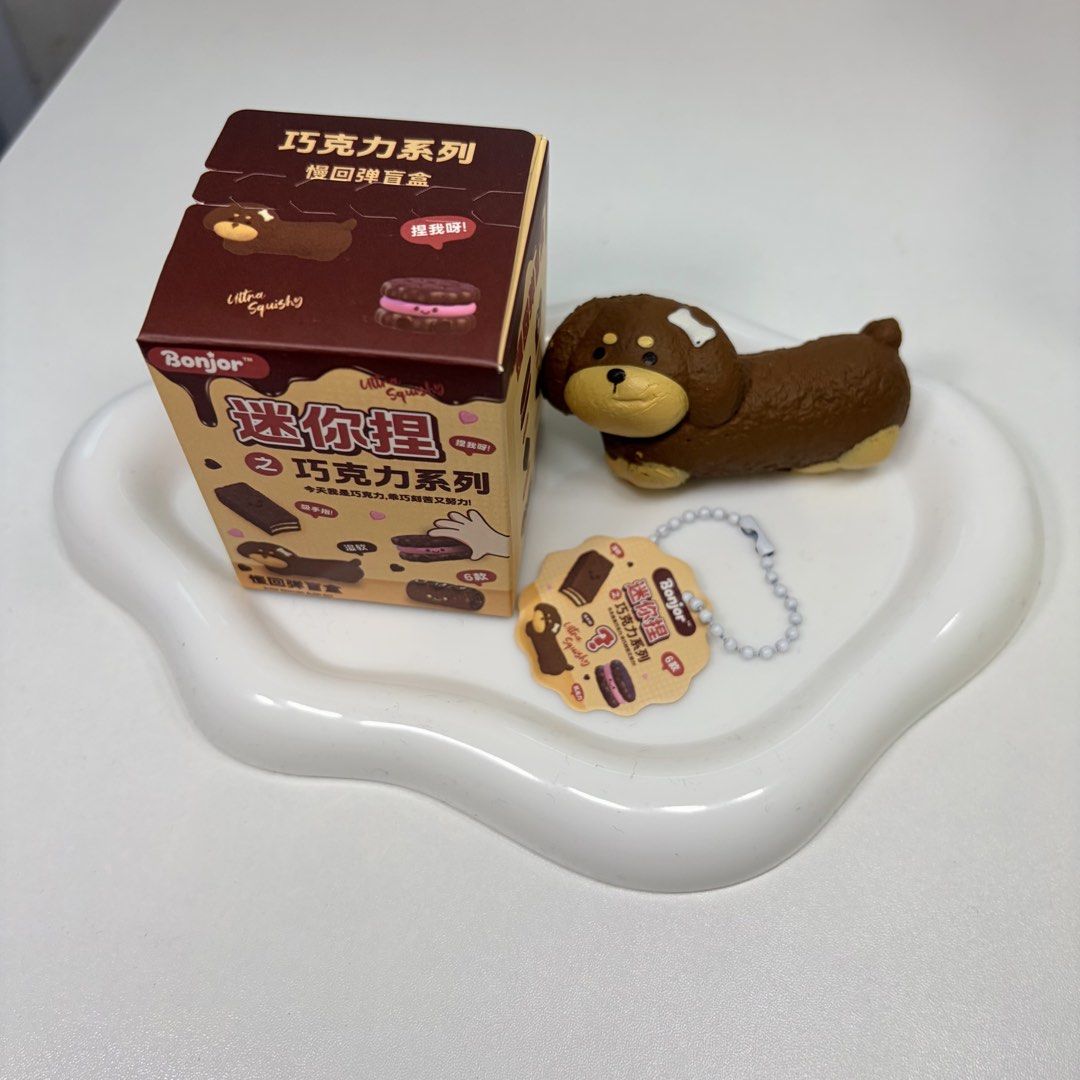 Sanfu Bonjour Chocolate Squishy Blind Box (Category: Designer & Blind Box Toys) located in Quezon City. Submitted by offthyrecrd (Listing ID 1458193034, Image 2). Description: Squishy for Sale 📌 almost new/brand new 📌 no defects shipping: jnt/lalamove payment: gcash/bank transfer/NO COD.