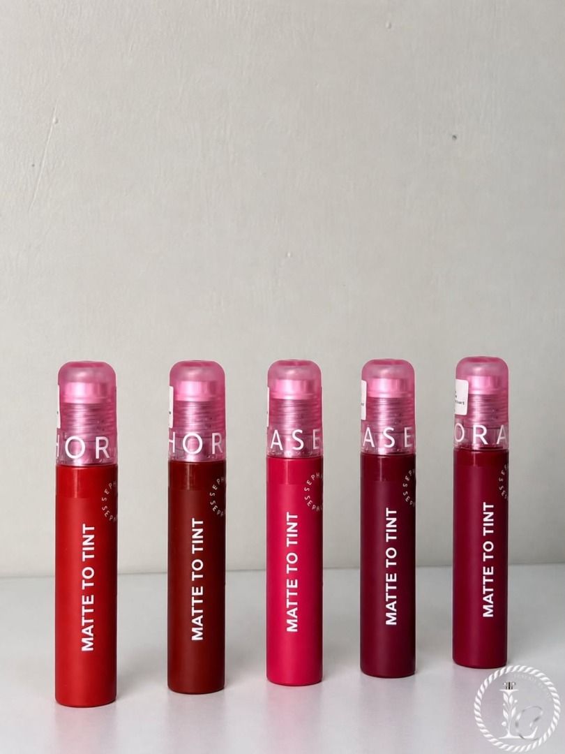 Sephora matte to tint (Category: Makeup) located in Bocaue. Submitted by luxuriebycath (Listing ID 1458166707, Image 1). Description: Guaranteed authentic Shipping via jnt only Available shades: matte to tint in 03 smoky mauve matte to tint in 04 soft pink matte to tint in 05 almost berry matte to tint in 07 dusty almond matte to tint in 08 hush ginger matte to tint in 10 toned maple.