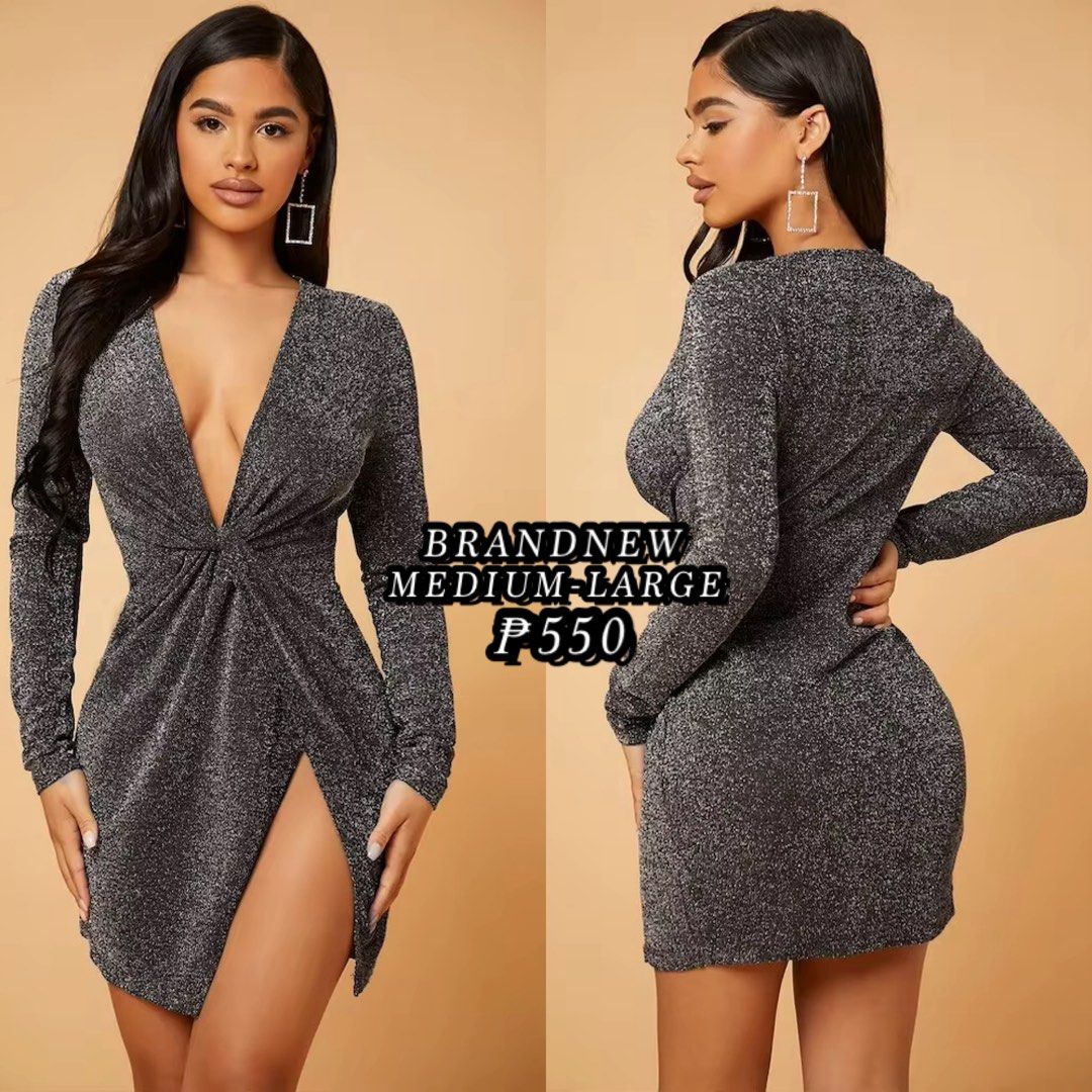SILVER GREY GLITTERY BODYCON DRESS (Category: Evening dresses & gowns) located in Taguig. Submitted by jane.klosette (Listing ID 1458141116, Image 1). Description: BRANDNEW DELIVERY VIA LALAMOVE, PAYMENT FIRST. 📍 TAGUIG.