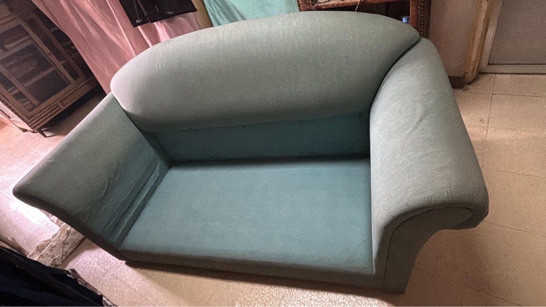 Sofabed Frame (No Cushion) (Category: Sofas) located in Manila. Submitted by peachie10041263 (Listing ID 1458167696, Image 1). Description: - Solid (wood) sofabed frame - Good condition; discolor due to storage but can be refurbished and re-sold.