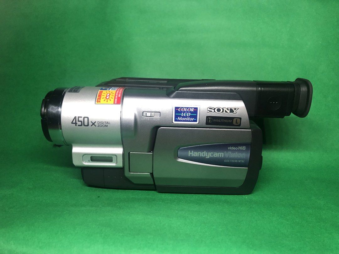 Sony CCD-TRV49 Hi8 Handycam (Category: Video Cameras) located in Manila. Submitted by cre8tives (Listing ID 1458274071, Image 1). Description: Sony CCD-TRV49 Hi8 Handycam * Good condition * Tape deck working * Screen has burn-in * Great for retro video / collectors * Includes battery + charger .