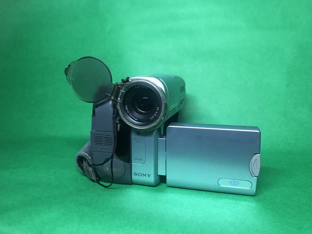 Sony DCR-TRV22 MiniDV Handycam — Mint (Category: Video Cameras) located in Manila. Submitted by cre8tives (Listing ID 1458274831, Image 3). Description: Sony DCR-TRV22 MiniDV Handycam — Mint * Mint condition with minor cosmetic scratches * Tape deck working properly * Viewfinder not working * Great for MiniDV / retro video * Comes with original box * Includes battery + charger .