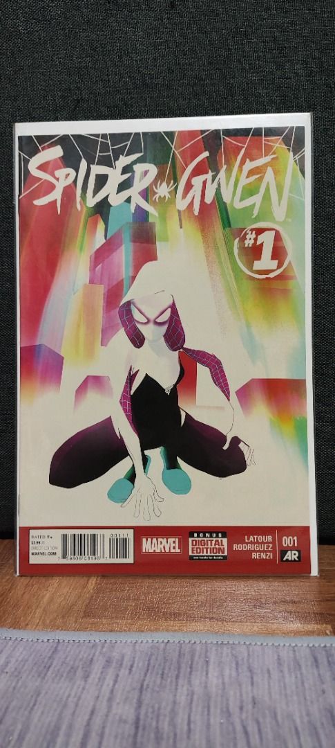 Spider-Gwen (2015) Issues 1-5 (Category: Comics & Manga) located in Antipolo. Submitted by 7thsamsara (Listing ID 1458177702, Image 1). Description: FIRST PRINT ‼️UNOPENED‼️ MOP: Gcash, Maya, Maribank INDIVIDUAL: #1: 1500 #'S 2-5: 200 TAKE ALL PRICE: 1500.