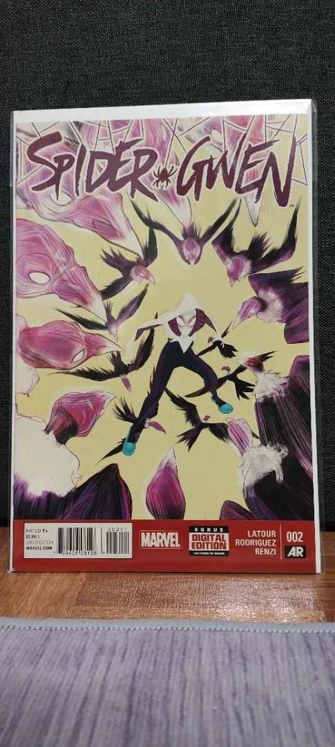 Spider-Gwen (2015) Issues 1-5 (Category: Comics & Manga) located in Antipolo. Submitted by 7thsamsara (Listing ID 1458177702, Image 2). Description: FIRST PRINT ‼️UNOPENED‼️ MOP: Gcash, Maya, Maribank INDIVIDUAL: #1: 1500 #'S 2-5: 200 TAKE ALL PRICE: 1500.