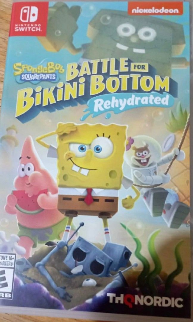 SpongeBob Battle for Bikini Bottom Rehydrated Nintendo Switch Game (Category: Nintendo) located in Manila. Submitted by izzycle (Listing ID 1458150914, Image 1). Description: - Used only twice - No issues. Works perfectly - Complete and in good condition - Not open for trading 📍 Location: Taguig Pwede meetup SM Aura or Market! Market! or Pateros RFS: Not my type of game / not what I expected.