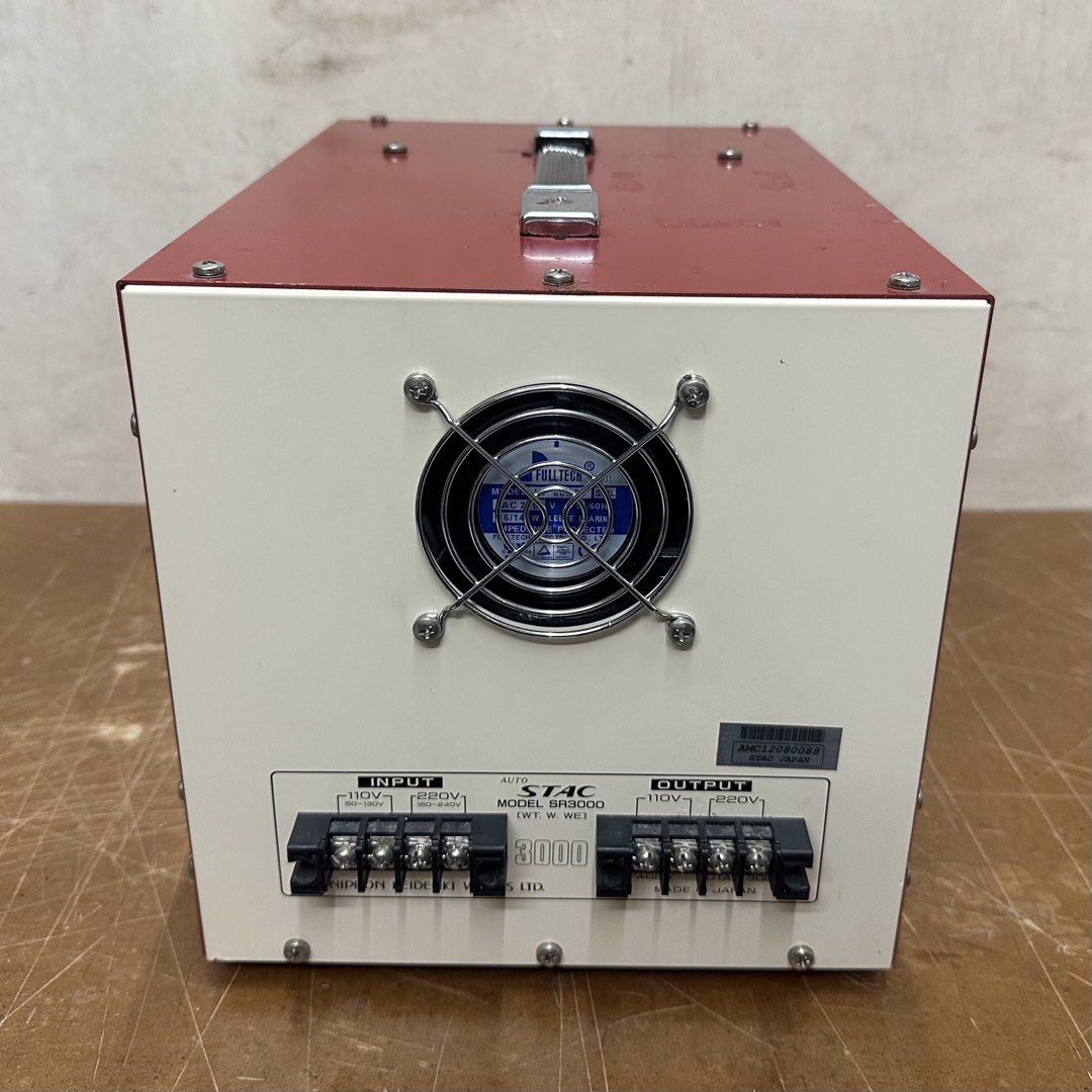 STAC SR3000 AC Voltage Regulator - Made in Japan (Category: Electrical, Adaptors & Sockets) located in Pasay City. Submitted by jen.pen (Listing ID 1458166714, Image 3). Description: STAC SR3000 AC Voltage Regulator Made in Japan.