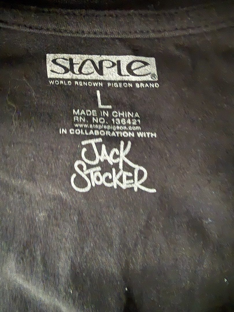 Staple Jack Stocker (Category: Tshirts & Polo Shirts ) located in Calamba. Submitted by sabbina_closet (Listing ID 1458106757, Image 2). Description: Staple Jack Stocker Condition 9/10 Size L 22x29.