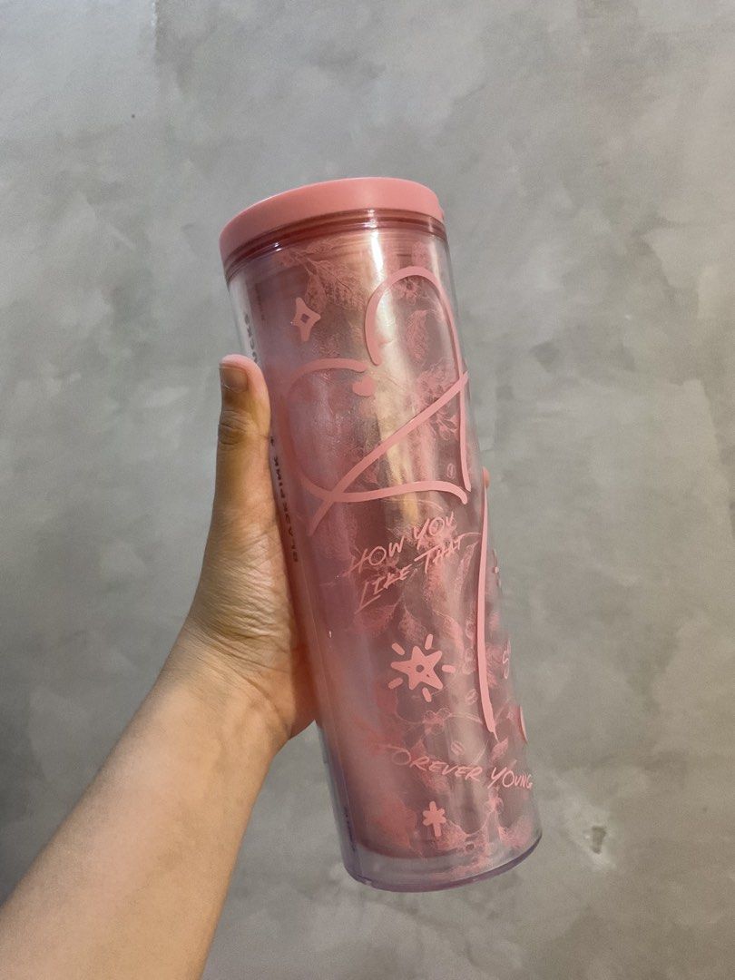 Starbucks Blackpink Tumbler (Category: Beverages) located in Apalit. Submitted by ririclowi (Listing ID 1458248546, Image 2). Description: Brand: Starbucks Color: Pink Style: Sippy Cup (no straw) Price: 800 (negotiable) 💵Mode of Payment: Gcash ✈️Mode of Delivery: ✔️J&T ✔️Meetup around Apalit Pampanga.