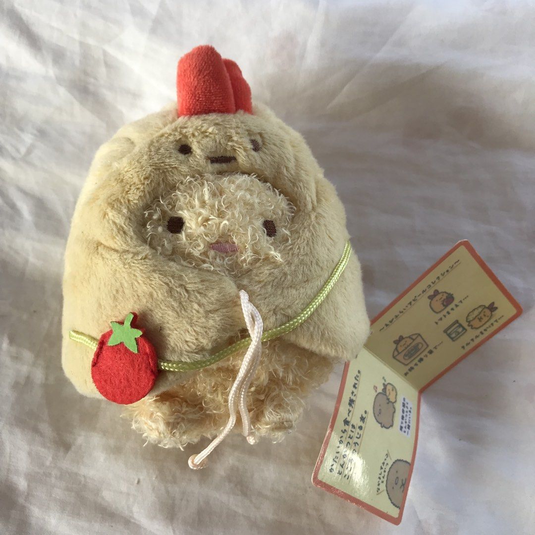 sumikkogurashi plush charm (Category: Plushies & Soft Toys) located in Angeles City. Submitted by trifolium.co (Listing ID 1458206490, Image 1). Description: sumikkogurashi adorable plush charm with cloak 🌱 -good condition - like new - no damage.