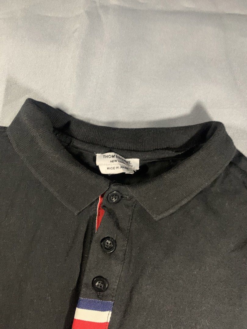 Thom browne polo shirt (Category: Luxury Apparel) located in General Santos City (Dadiangas). Submitted by stockyards (Listing ID 1458258912, Image 3). Description: Thom browne polo shirt Excellent | no issue 9.5/10 color rate Freeshipping.
