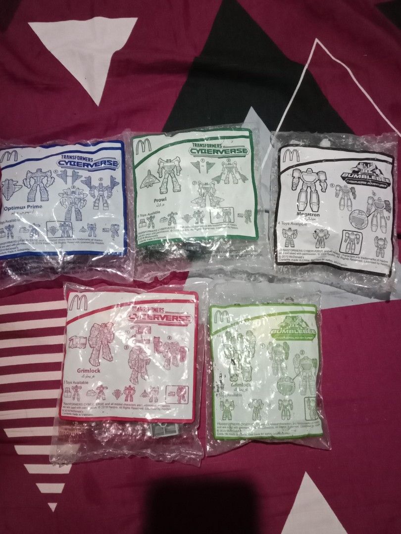 TRANSFORMERS CYBERVERSE (Category: Action & Battle Toys) located in Marikina City. Submitted by ms.crybabe (Listing ID 1458247535, Image 1). Description: Decluttering my transformers 2020 collection. - Optimus prime ( the leader of autobots ) - Prowl - Grimlock (2) - Megatron ( the leader of deceptican ) + free 1 Megatron.