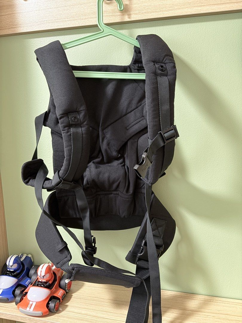 Tula Explore - Baby Carrier (Mesh Black) (Category: Carriers & Slings) located in Quezon City. Submitted by purpleranger (Listing ID 1458147412, Image 3). Description: - Black Tula baby carrier, bought in 2025 - Adjustable straps for a comfortable fit - Padded shoulder straps for extra comfort - Waist belt provides excellent support - Easy to buckle and unbuckle for quick use - Allows for hands-free carrying of your little one Lightly used - 2-3x