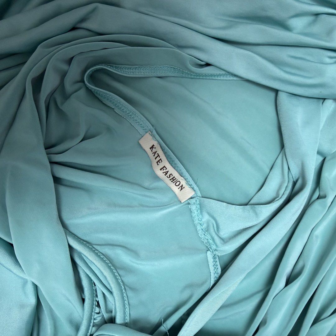 turquose dress (Category: Dresses) located in Manila. Submitted by clalalairo (Listing ID 1458265032, Image 3). Description: turquose dress S check pictures for measurements! (cm) MOP: GCash/BPI/MARIBANK MOD: lalamove/lbc (shouldered by buyer).