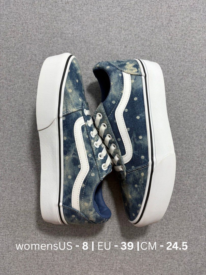 Vans Oldskool platform denim bleached (Category: Sneakers) located in Talisay. Submitted by bugzham (Listing ID 1458130159, Image 1). Description: Handpicked in US . 💯 original.