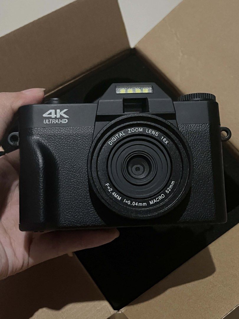 Vetek 3 4K Digital Camera (Category: Cameras) located in Manila. Submitted by cre8tives (Listing ID 1458275776, Image 2). Description: Vetek 3 4K Digital Camera * 4K digital camera * 0.45x Super Wide Angle Lens with Macro * Includes 32GB Micro SD Card * Includes Type-C & Type-B card reader * Comes with original box * USB cable is missing, but the camera uses Type-C, so a standard Type-C cable works Good for casual photography, video, travel, and 