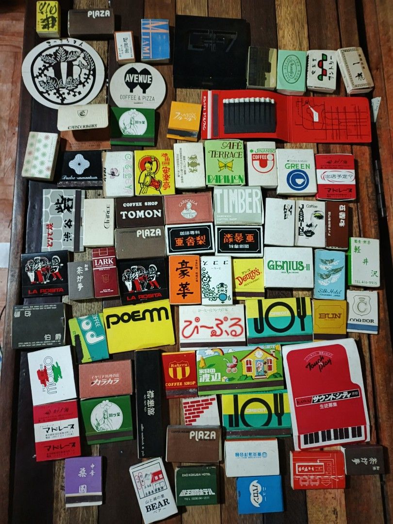 Vintage Matchboxes Collection (posporo) (Category: Vintage Collectibles) located in San Jose del Monte. Submitted by toys.merch.electronic (Listing ID 1458130507, Image 1). Description: set of 70pcs lahat ng box may laman mop gcash mod flash/lalamove loc sjdm bulacan.