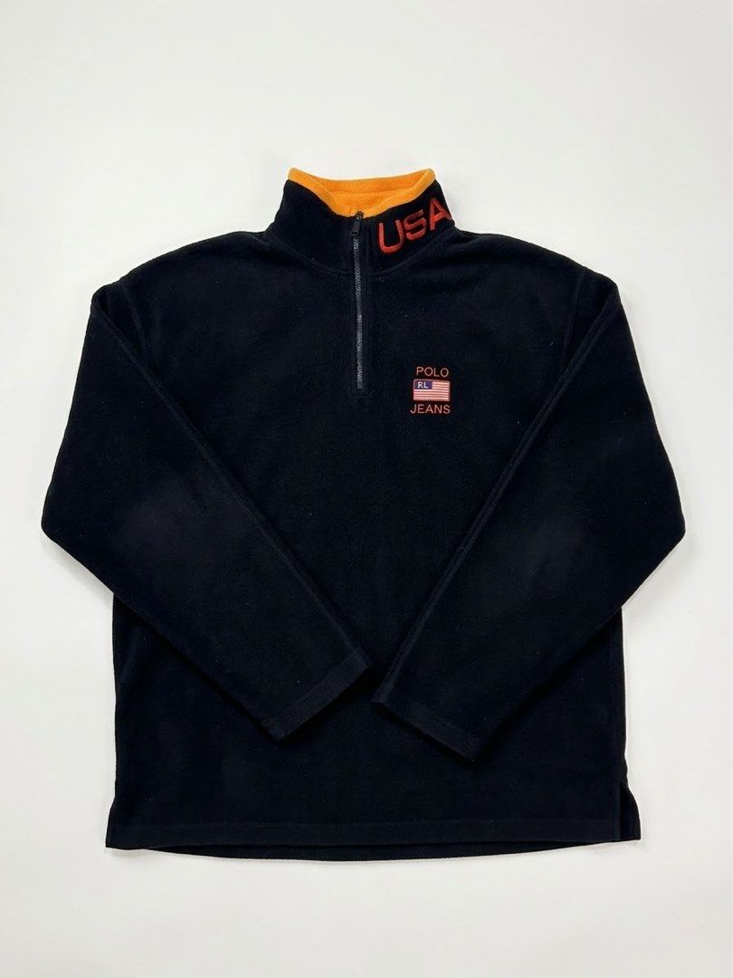 Vintage Ralph Lauren Quarter Zip (Category: Coats, Jackets and Outerwear) located in Manila. Submitted by lessstuffstudio (Listing ID 1458160799, Image 1). Description: Vintage Ralph Lauren Fleece Quarter Zip Size XL Condition 9/10 Negotiable for sure buyers.