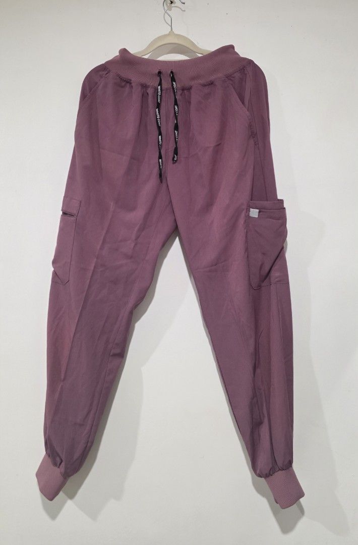 Whitecoat Manila Mauve Scrub Set - Size S-M (Category: Sets or Coordinates) located in Iloilo. Submitted by stellas21 (Listing ID 1458143615, Image 2). Description: - Mauve scrub set from Whitecoat Manila - Fits size Small to Medium - Minor issue: Name embroidered on upper scrubs (easily coverable by tailor) - Comfortable and stylish for workwear - Price: PHP 1500.