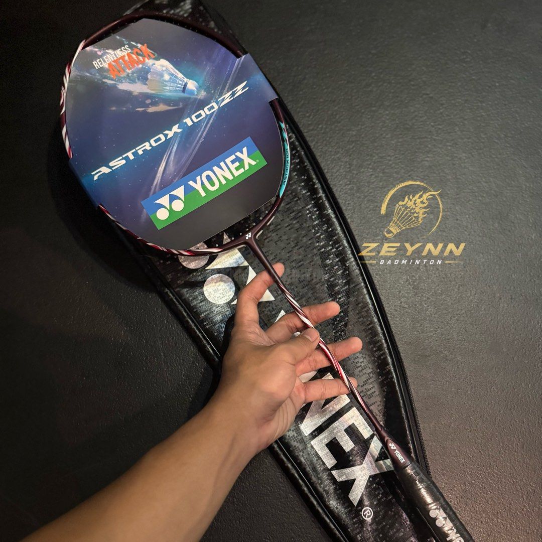Yonex Astrox 100ZZ ( Kurenai ) - Authentic / Original (Category: Racket and Ball Sports) located in Las Pinas. Submitted by lvespinaa (Listing ID 1458222895, Image 1). Description: NOW AVAILABLE : YONEX ASTROX 100ZZ KURENAI 🔥 One of the rackets Viktor Axelsen used on court! 🇩🇰 Perfect for players looking for powerful attacking shots and strong smashes! 💪💥 Available now at ZEYNN BADMINTON! 🏸 Yonex Astrox 100ZZ ( Kurenai ) Specs : ✅ Weight : 