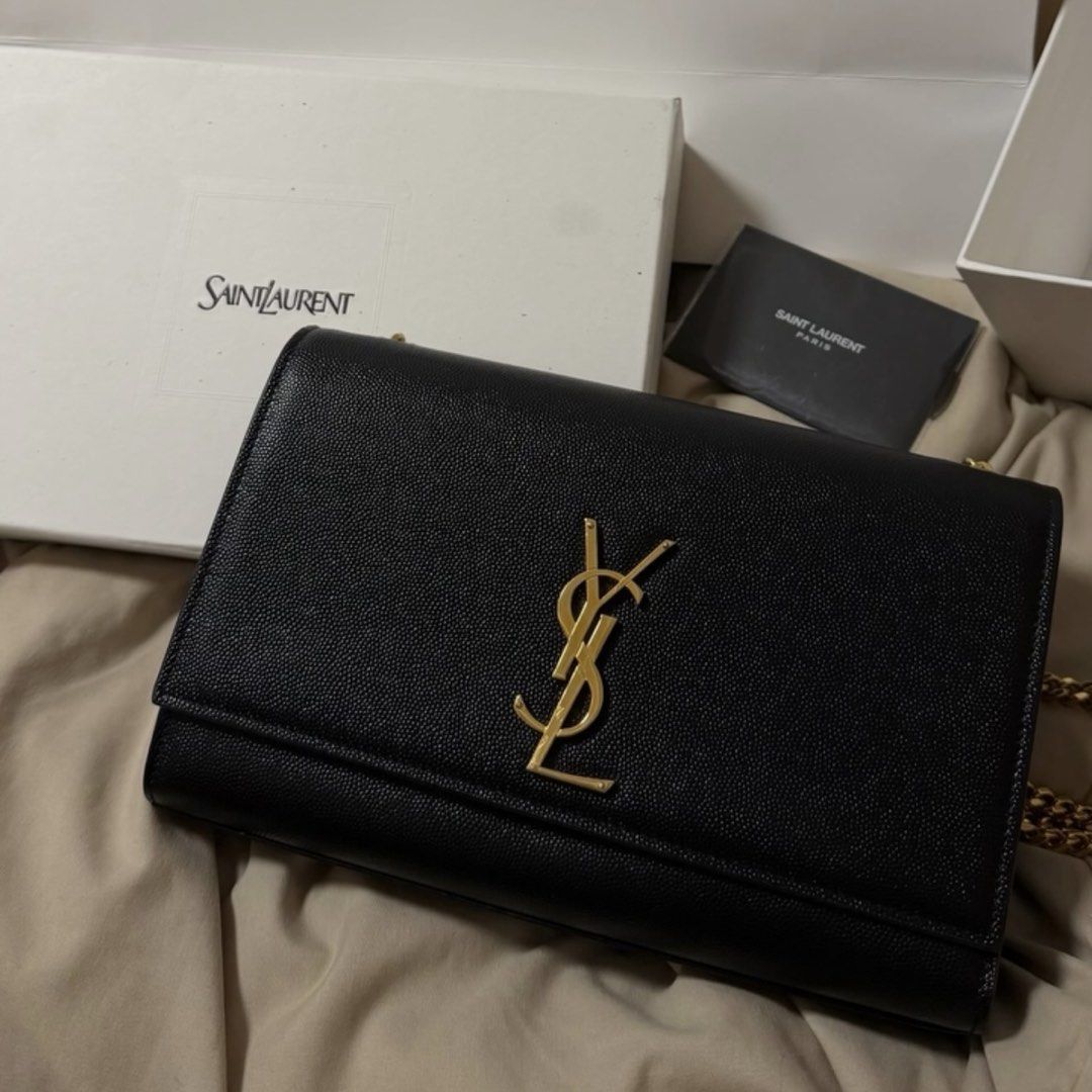 ysl kate medium (Category: Luxury Bags & Wallets) located in Manila. Submitted by bluubeyri (Listing ID 1458268510, Image 1). Description: - Authentic Saint Laurent Wallet on Chain - Includes: Original Box, Dust Bag & Cards - Rank SA .