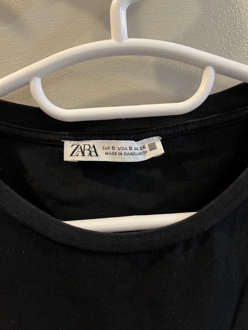 zara black cropped t-shirt small (Category: Shirts) located in Cavite. Submitted by cielocarino (Listing ID 1458164729, Image 3). Description: delivery fee will be shouldered by the buyer..