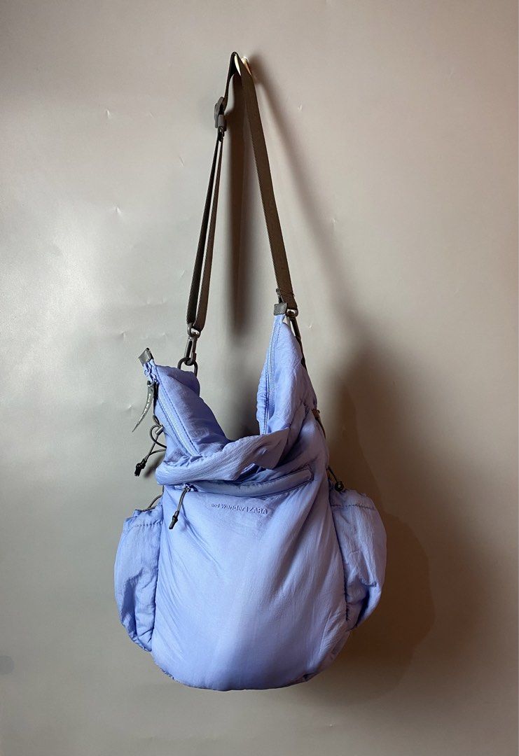 ZARA QUILTED BAG X AND WANDER (Category: Cross-body Bags) located in Quezon City. Submitted by loloyz123 (Listing ID 1458241475, Image 1). Description: ZARA QUILTED BAG X AND WANDER Condition : Very Good Color rate: 10/10 Color: Blue Size: L: 17 W: 11.5 inches.