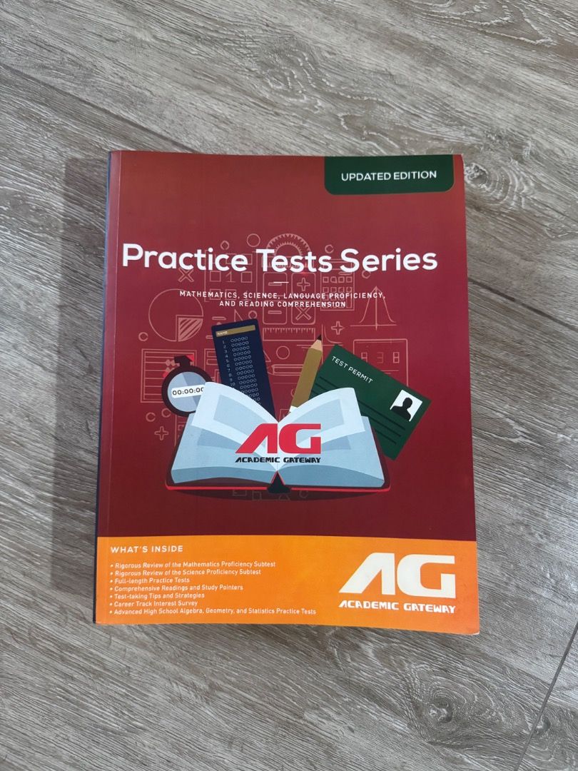 2024 Academic Gateway CET Practice Test Book (NO MARKS) (Category: Textbooks) located in Quezon City. Submitted by thshxn21 (Listing ID 1458358029, Image 1). Description: ✨ UNTOUCHED / NO MARKS ✨ Selling my 2024 Academic Gateway College Entrance Test (CET) Practice Tests Series book. Perfect for anyone preparing for the UPCAT, ACET, DCAT, USTET, and other major college exams! 📌 CONDITION: - 10/10 Condition (Like New / Pristine) - ❌ STRICTLY NO M