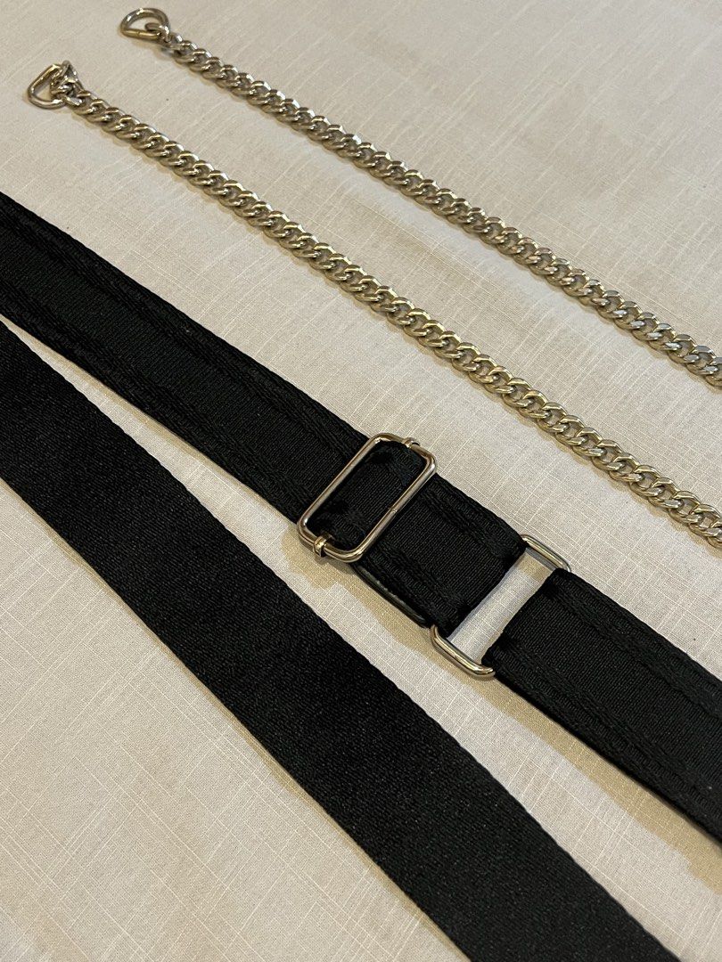 2pcs Bag Strap Replacement with Gold Hardware (Category: Purses & Pouches) located in Makati City. Submitted by declutterine95 (Listing ID 1458482041, Image 3). Description: These were spare straps from my Zara bags. 📍I am based in Makati 💡 Color may vary slightly due to lighting 🤍 Please manage expectations (preloved items) 📩 Message for more photos/measurements 🚚 Shipping shouldered by buyer.