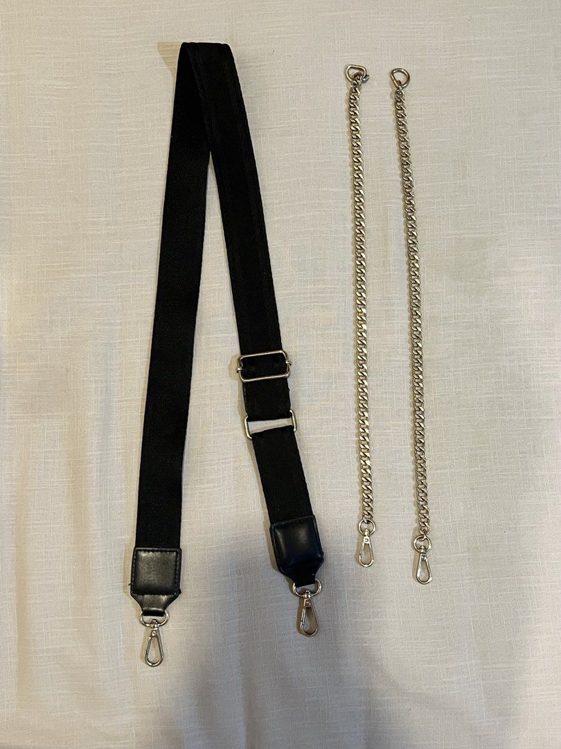 2pcs Bag Strap Replacement with Gold Hardware (Category: Purses & Pouches) located in Makati City. Submitted by declutterine95 (Listing ID 1458482041, Image 2). Description: These were spare straps from my Zara bags. 📍I am based in Makati 💡 Color may vary slightly due to lighting 🤍 Please manage expectations (preloved items) 📩 Message for more photos/measurements 🚚 Shipping shouldered by buyer.