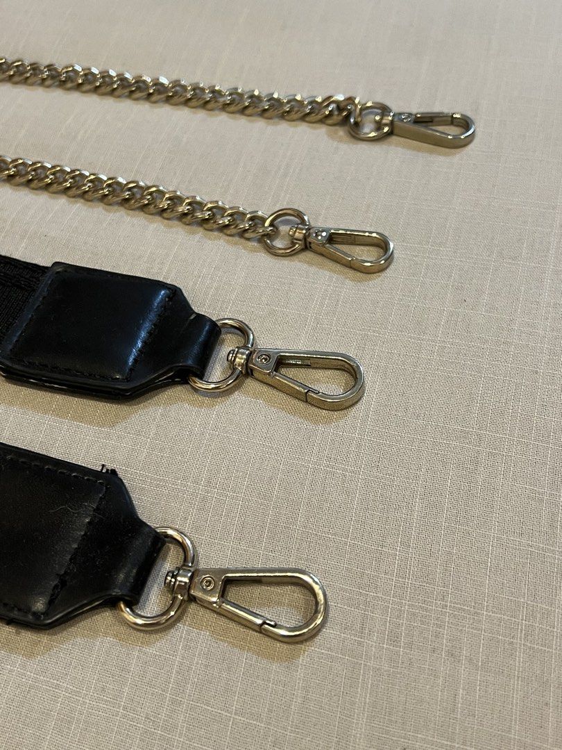 2pcs Bag Strap Replacement with Gold Hardware (Category: Purses & Pouches) located in Makati City. Submitted by declutterine95 (Listing ID 1458482041, Image 1). Description: These were spare straps from my Zara bags. 📍I am based in Makati 💡 Color may vary slightly due to lighting 🤍 Please manage expectations (preloved items) 📩 Message for more photos/measurements 🚚 Shipping shouldered by buyer.