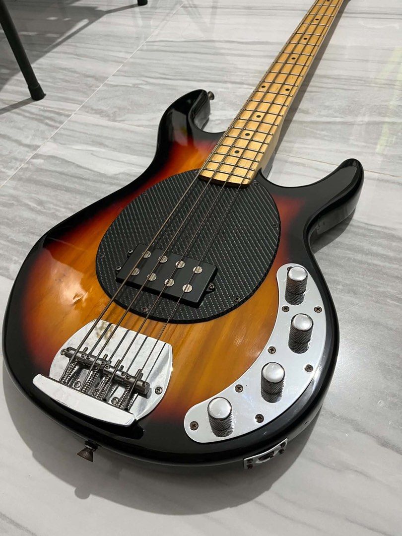 4-String Sunburst Bass Guitar (Category: Musical Instruments) located in Cagayan de Oro. Submitted by janel6916 (Listing ID 1458334138, Image 1). Description: Selling my RJ Sting Bass 4-string, personally owned for around 2 years. Nakatambay lang gyud most of the time and rarely used, so I’m letting it go to someone who can give it more playing time. 🤙 Specifications: • Strings: 4 • Body shape: Sting Ray • Body wood: Paulownia • Body constructio