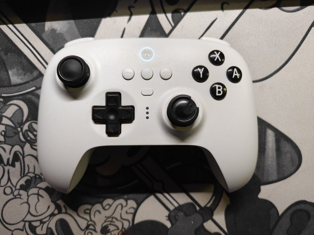 8BitDo Ultimate Bluetooth Controller White (Category: Controllers) located in Gombak. Submitted by milo4is (Listing ID 1458478697, Image 3). Description: - White 8BitDo ultimate bluetooth Controller - Minor cosmetic wear on right joystick (as pictured) - Fully functional and works great - Body is well taken care - Selling because upgrading - Missing USB cable.