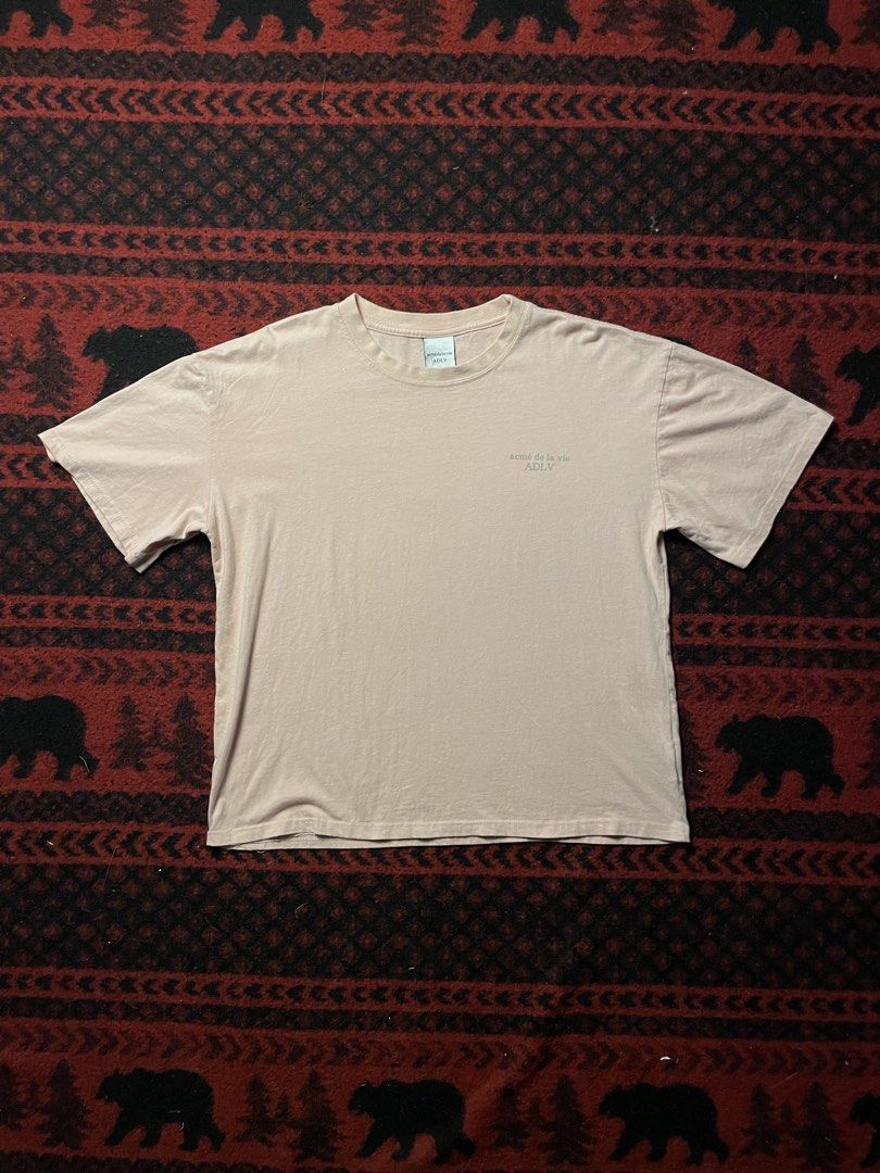 Acme De La Vie Basic Logo Short Sleeve Shirt (Category: Tshirts & Polo Shirts ) located in Caloocan City. Submitted by piecesgarments (Listing ID 1458311644, Image 1). Description: ADLV | Basic Short Sleeve Logo Tshirt (Next photos for detailed pictures and when worn) Size:Small-Medium Cropped Width:22" Length:24" Material Quality:Cotton Issue:None Condition:Good As New Model:5’7 Price:₱399 📝Reminder: All items are thrifted.Expect the condition 