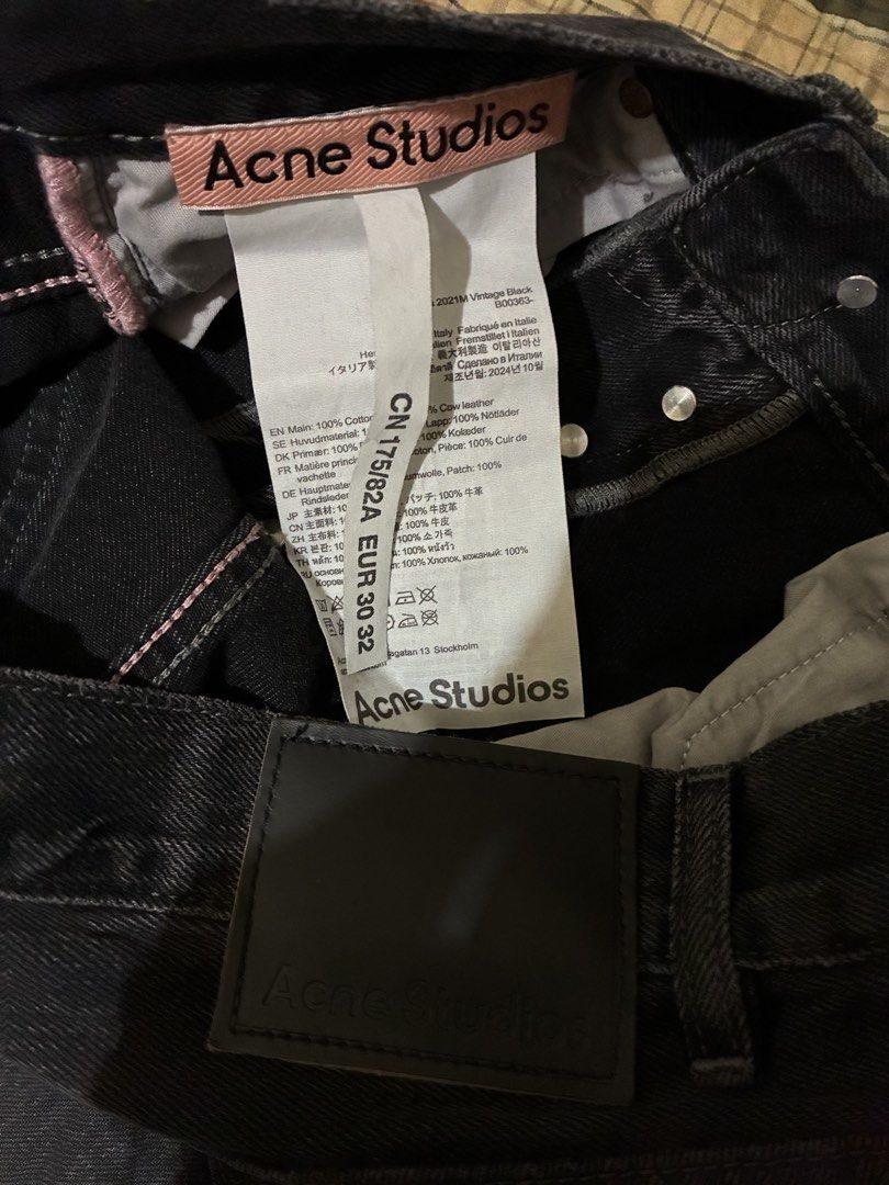 Acne Studios 1989 Ash Gray Jeans (Category: Jeans) located in Manila. Submitted by its_ookay.ph (Listing ID 1458363449, Image 3). Description: Acne Studios 1989 Ash Gray Jeans Wide loose fit jeans with a black-gray indigo tone Buttonfly Tagged 30 x 32 Never worn since I gained some weight.. W - 31 L - 43 O - 10 .