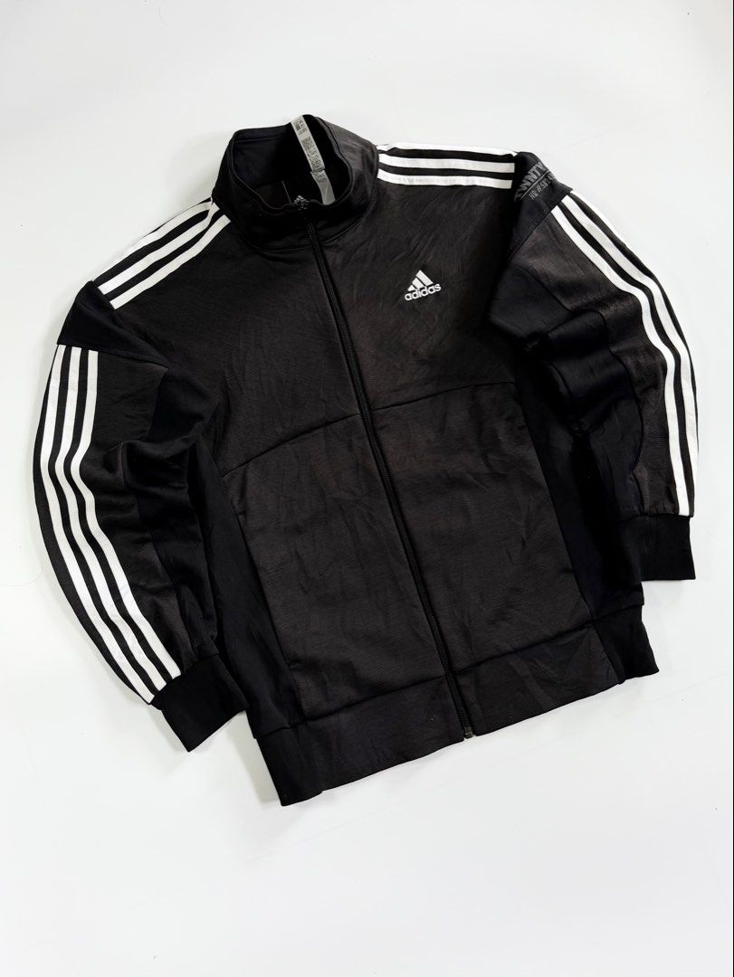 adidas track jacket (Category: Activewear) located in Manila. Submitted by styleandfly191238 (Listing ID 1458327452, Image 2). Description: dimes length-26 width-21 color rate-10/10 small to med issue none better in personal color may vary due to light complete and original conditions -excellent unli vc and vouch for your assurance what u see is what u get mga sir! dm me for more inquiries price: .