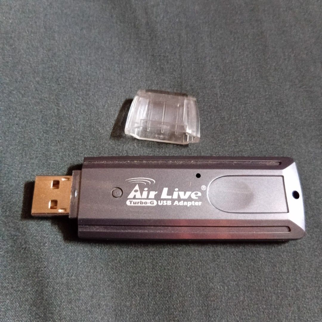 Air Live Turbo-G USB Adapter (Category: Cables & Adaptors) located in Cagayan de Oro. Submitted by joshua_e26 (Listing ID 1458464141, Image 1). Description: .