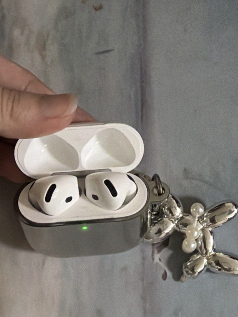 Airpods 4 Apple (Category: Other Accessories) located in Quezon City. Submitted by risse_declutters (Listing ID 1455871800, Image 1). Description: Authentic - Used for a year purchased last July 2025 (official apple flagship store in the orange app) can include case no box .