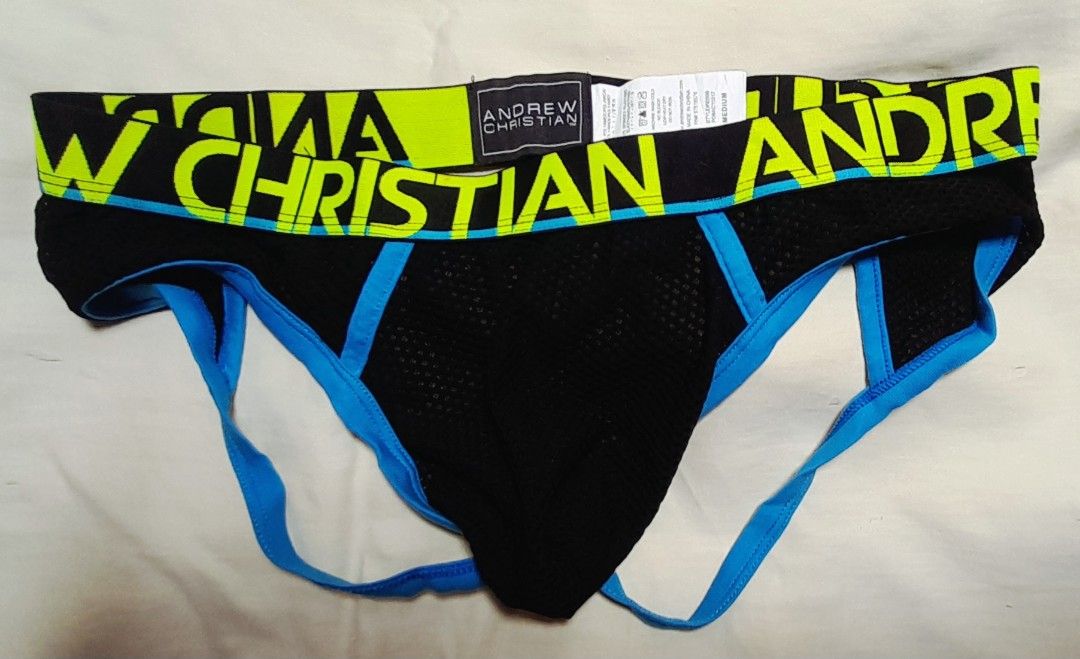 Andrew Christian, Golberg Jockstraps (Category: Underwear) located in Sogod. Submitted by Simplythebestfinds (Listing ID 1458050471, Image 1). Description: update: 1. Andrew Christian size M (10/10 excellent unused condition) -450 2. GOLBERG size L (10/10 with tag)- 200 item price + shipping fee. thru LBC .. mode of payment gcash... lbc shipping nationwide....