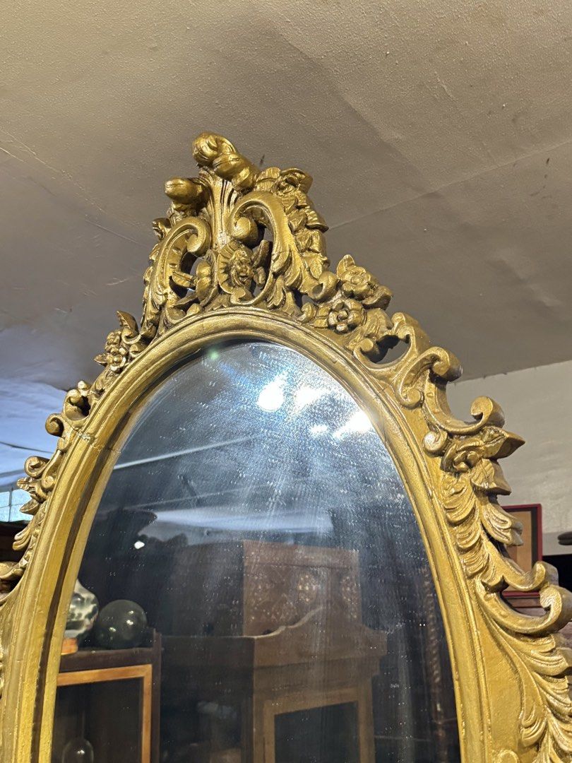 Antique Pair of Narra Console Table with Mirror (Category: Tables & Sets) located in Manila. Submitted by sinaunang_gamit (Listing ID 1458449981, Image 2). Description: Antique Pair of Narra Console Table with Mirror Total Height: 82 inches Length: 50 inches Width: 18 inches ₱16k per set.
