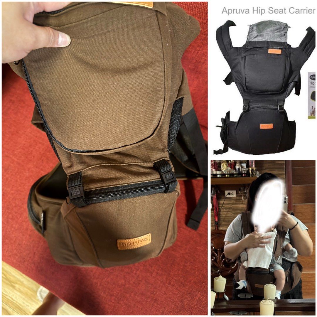 Apruva Hip Seat Carrier (Category: Carriers & Slings) located in Quezon City. Submitted by warmbear.c1d0c5 (Listing ID 1458438675, Image 2). Description: - Apruva Hip Seat Carrier - Bought for 4,000 pesos (mall) - Used only 1-2 times NEGOTIABLE.