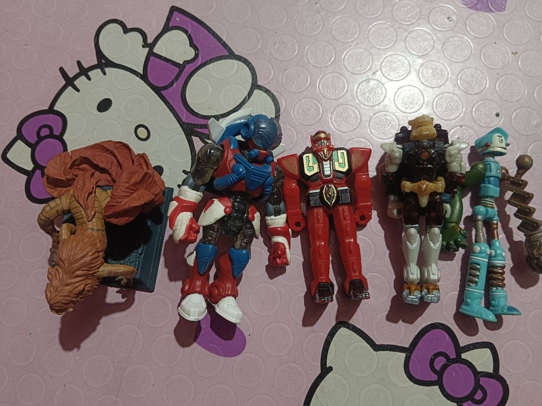 Assorted action figure set (Category: Figurines & Statues) located in Pasig City. Submitted by rednaxela_rich (Listing ID 1458397927, Image 3). Description: 18pcs assorted collectibles action figure set -bandai super Sentai robo collection 3" ryuseioh figure(diecast parts) -takara medabots a blague figure. -fantastic beast zouwu magical creature collection mini figure -gormiti alpha zefyry. -namco Tekken Mishima hehachie. -microman magne. -rodney