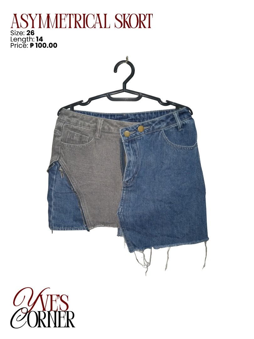 Asymmetrical Skort (Category: Other Bottoms) located in Narvacan. Submitted by yvecor (Listing ID 1458412064, Image 1). Description: Decluttering! Once used only..