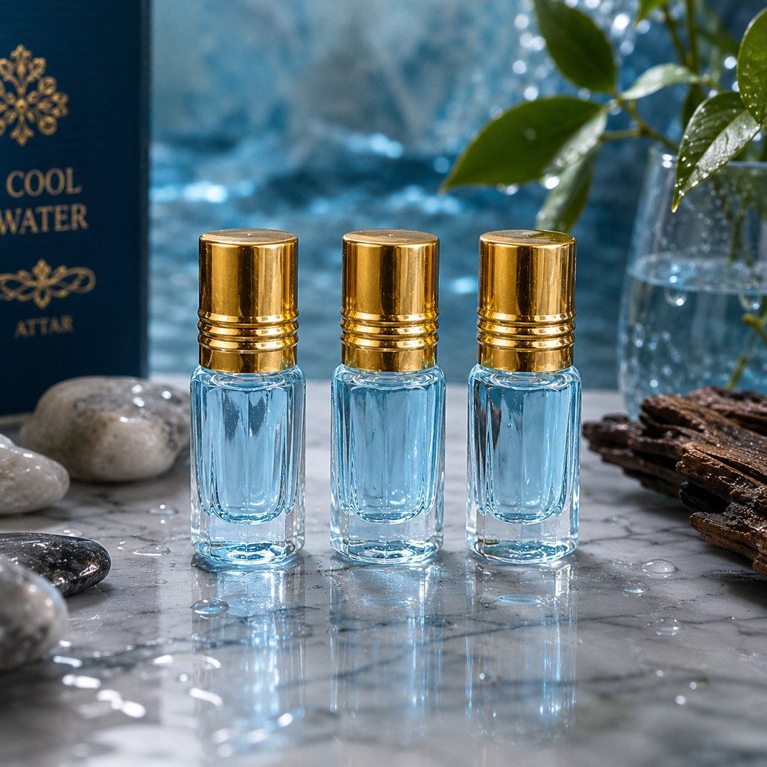 Attar Cool Water (3ml x 5 Bottles) (Category: Fragrance & Deodorants) located in Singapore. Submitted by toko_khazanah_islam (Listing ID 1454559708, Image 1). Description: Stocks Available: 5.
