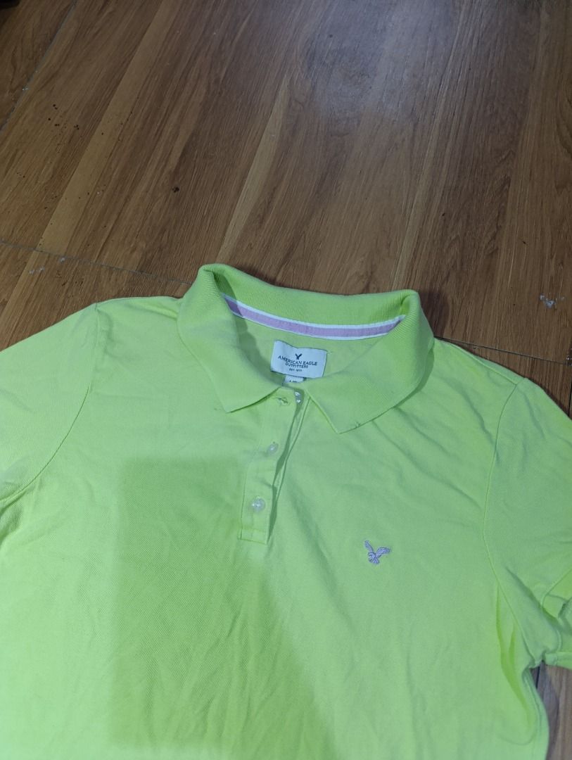 Authentic American Eagle Polo Shirt (Category: Others Tops) located in Bulacan. Submitted by koritoo (Listing ID 1458376589, Image 2). Description: Authentic American Eagle Polo Shirt Good as new no issue Complete tags/ Wash tags Size L Dimensions: 18 Width 26 Length Color rate: 10/10.